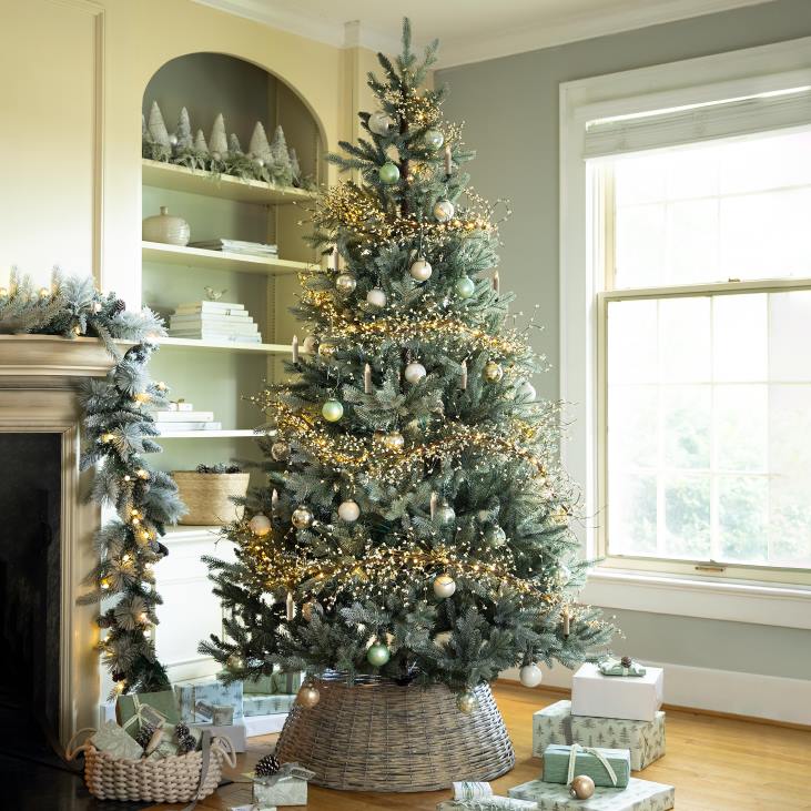Seasonal & Gifts Plow & Hearth Shimmering Misty Pine Christmas Trees NFLB2235