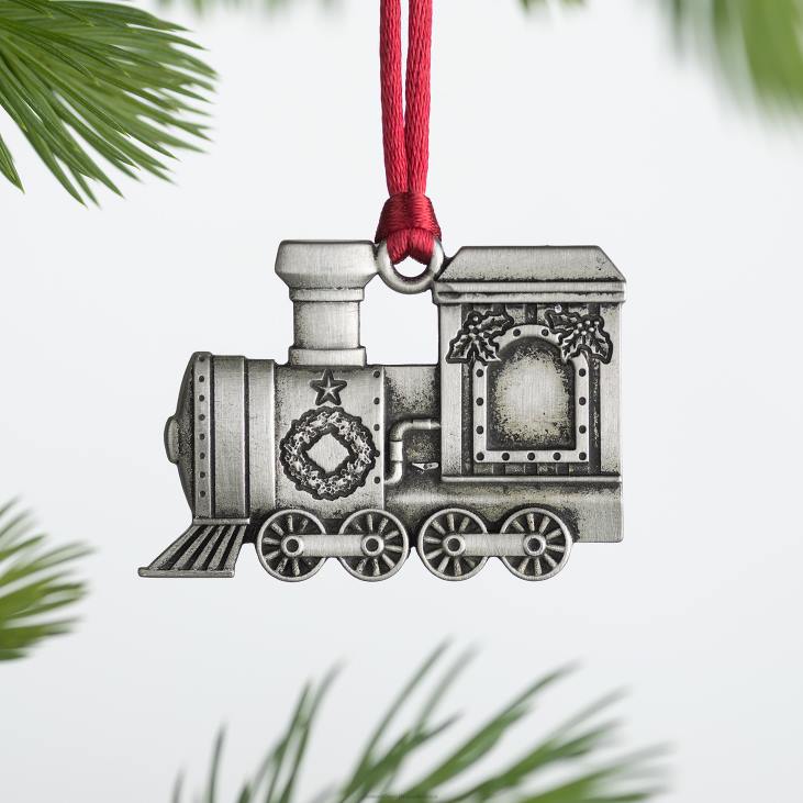 Seasonal & Gifts Plow & Hearth Solid Pewter Christmas Tree Ornament - Poinsettia NFLB2162