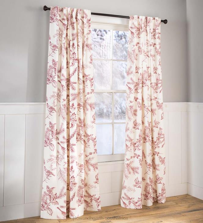 Seasonal & Gifts Plow & Hearth Winter Toile Rod Pocket/Back Tab Curtains NFLB2225