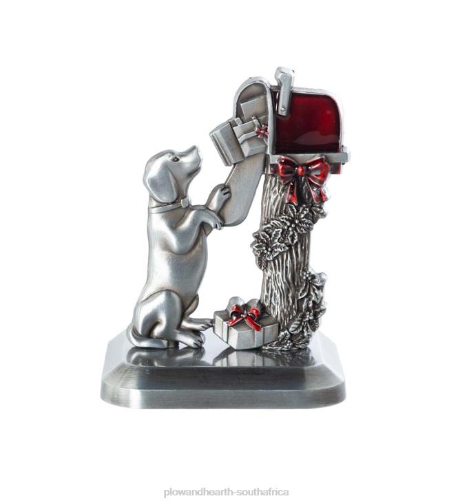 Seasonal & Gifts Plow & Hearth Dog At The Mailbox Christmas Stocking Hanger NFLB2137