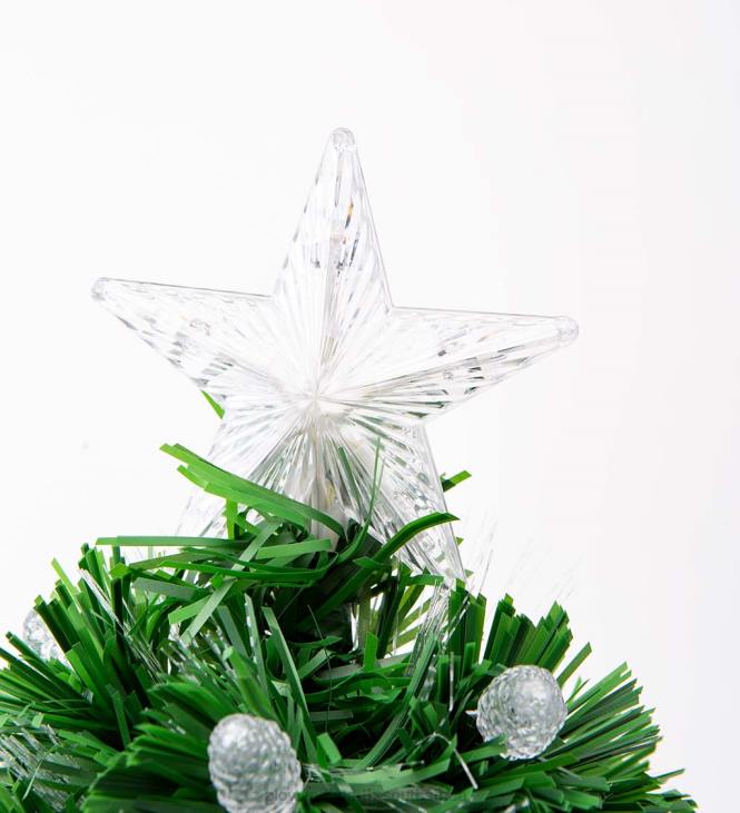 Seasonal & Gifts Plow & Hearth Fiber Optic Color-Changing Tabletop Christmas Tree NFLB2154