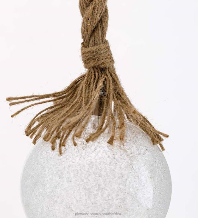Seasonal & Gifts Plow & Hearth Indoor Lighted Ornaments With Hanging Rope and Integrated Timer NFLB2146