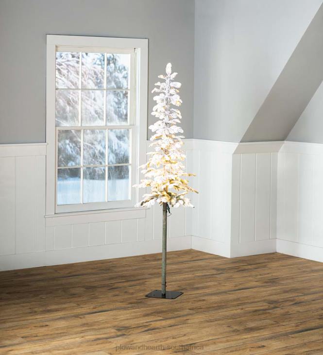 Seasonal & Gifts Plow & Hearth Monte Rosa Lighted Flocked Alpine Fir Christmas Tree NFLB2156