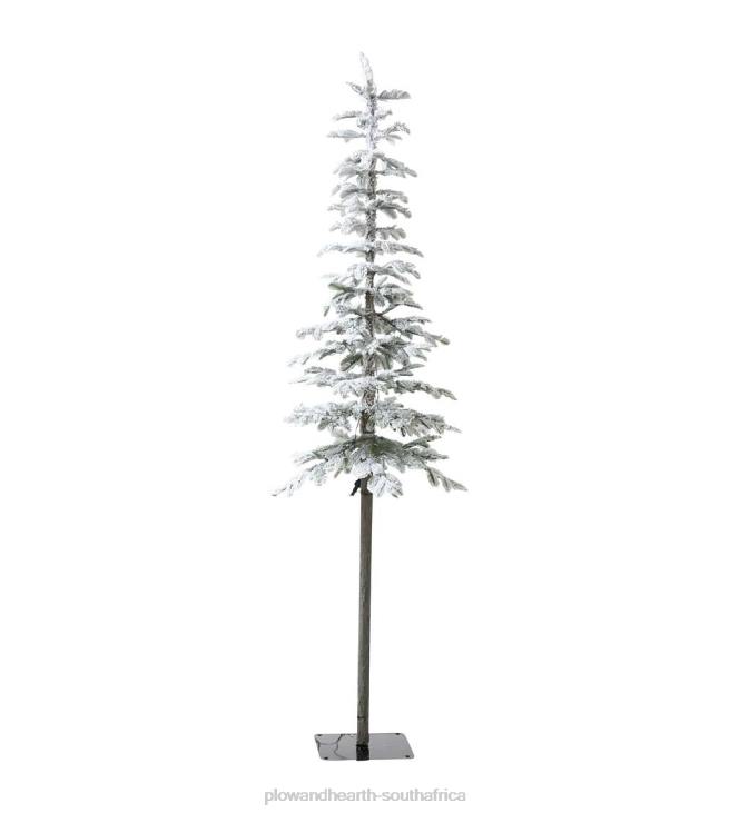 Seasonal & Gifts Plow & Hearth Monte Rosa Lighted Flocked Alpine Fir Christmas Tree NFLB2156