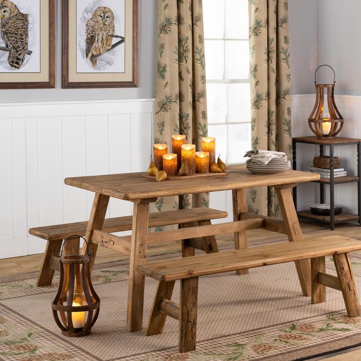Seasonal & Gifts Plow & Hearth Woodland Flameless LED Candles with Timer, Set of 3 NFLB2142