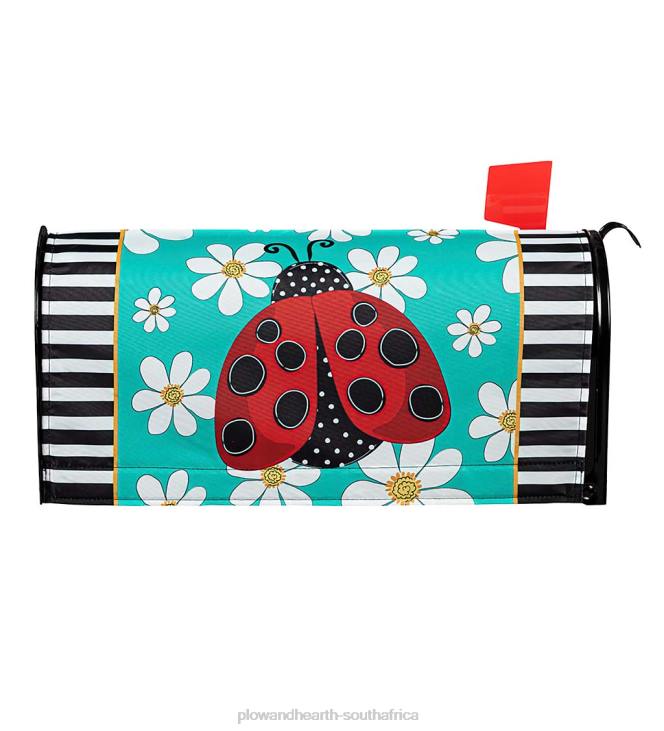 Seasonal & Gifts Plow & Hearth Ladybug with Daisies Mailbox Cover NFLB3108