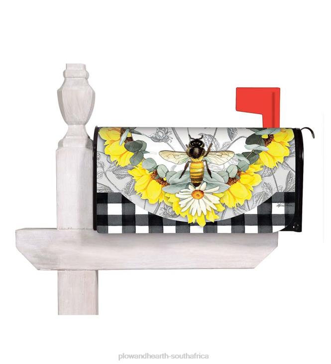 Seasonal & Gifts Plow & Hearth Plaid Honey Bee Mailbox Cover NFLB3114
