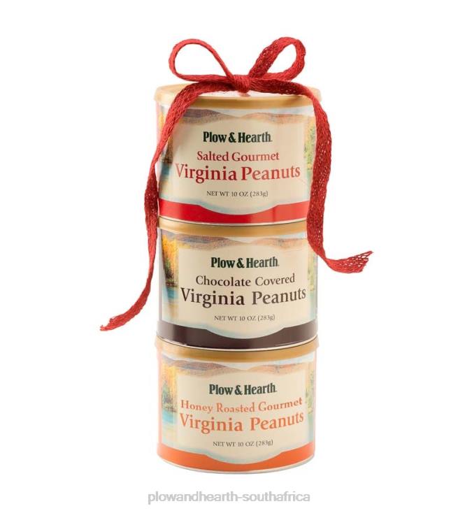 Seasonal & Gifts Plow & Hearth Extra Large Virginia Peanut Trio Gift Tower - Classic NFLB2980