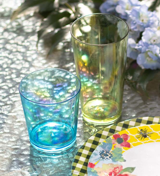 Seasonal & Gifts Plow & Hearth Acrylic Outdoor Glassware Drinking Tumblers, Set of 6 NFLB3084