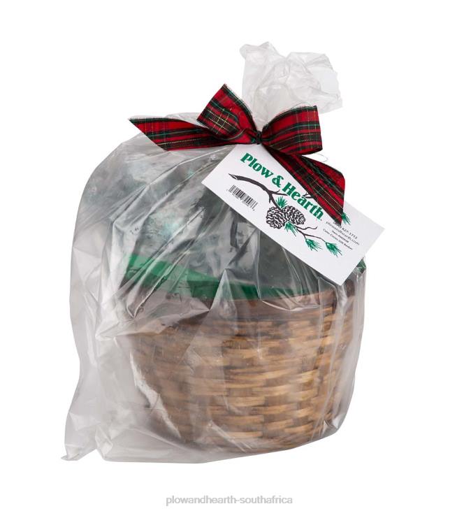 Seasonal & Gifts Plow & Hearth Color-Changing Fireplace Color Cones, 1 lb. in Gift Basket NFLB3252
