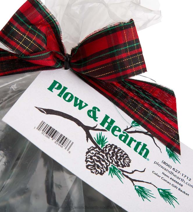 Seasonal & Gifts Plow & Hearth Color-Changing Fireplace Color Cones, 1 lb. in Gift Basket NFLB3252