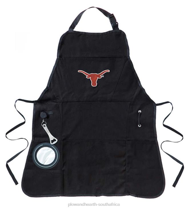 Seasonal & Gifts Plow & Hearth Deluxe Cotton Canvas College Team Pride Grilling/Cooking Apron - Univ of Texas NFLB3092