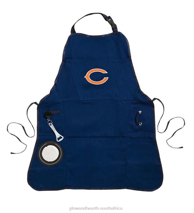 Seasonal & Gifts Plow & Hearth Deluxe Cotton Canvas NFL Team Pride Grilling/Cooking Apron - Chicago Bears NFLB2988