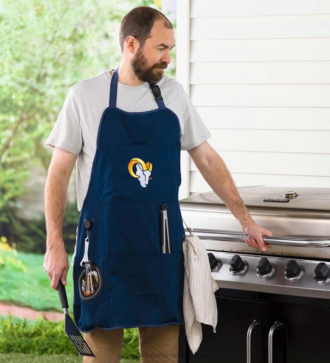 Seasonal & Gifts Plow & Hearth Deluxe Cotton Canvas NFL Team Pride Grilling/Cooking Apron - Chicago Bears NFLB2988