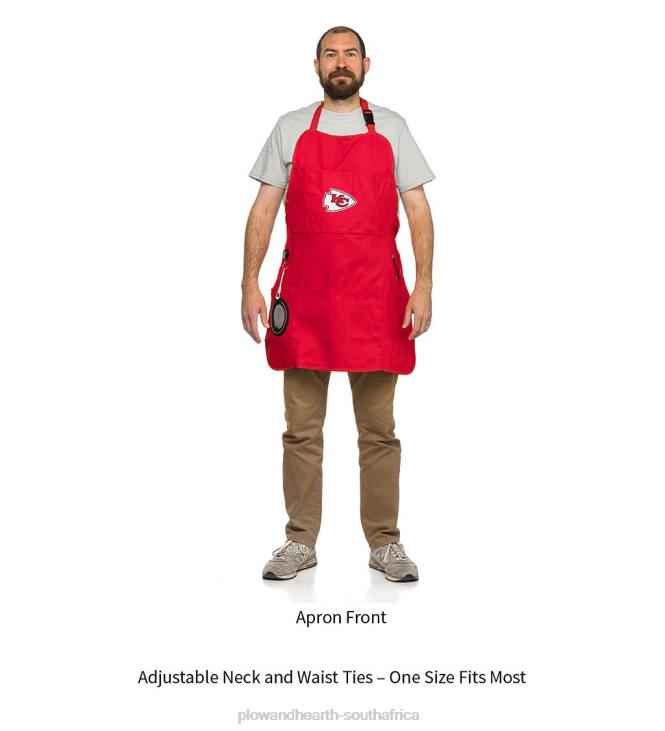Seasonal & Gifts Plow & Hearth Deluxe Cotton Canvas NFL Team Pride Grilling/Cooking Apron - Chicago Bears NFLB2988