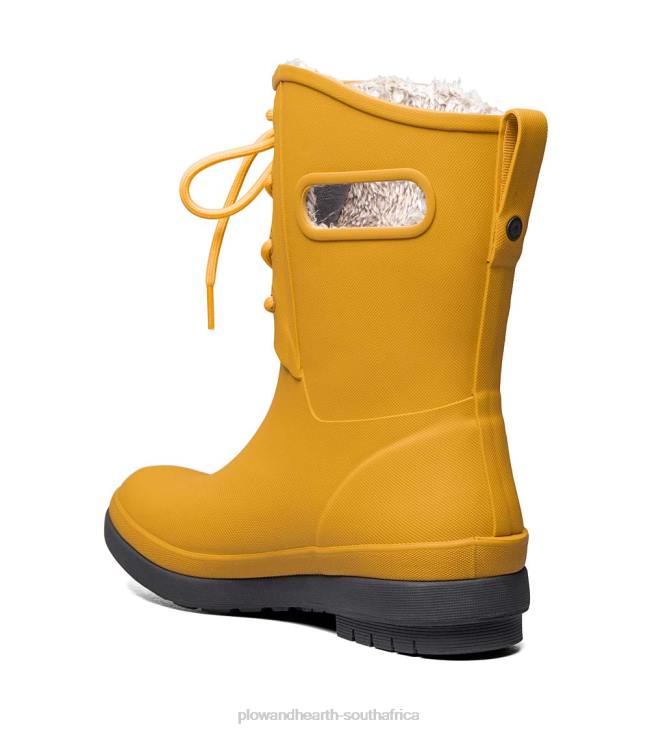 Seasonal & Gifts Plow & Hearth BOGS Amanda Plush II Lace Up Waterproof Rain Boots - Black - Size 07 NFLB1075