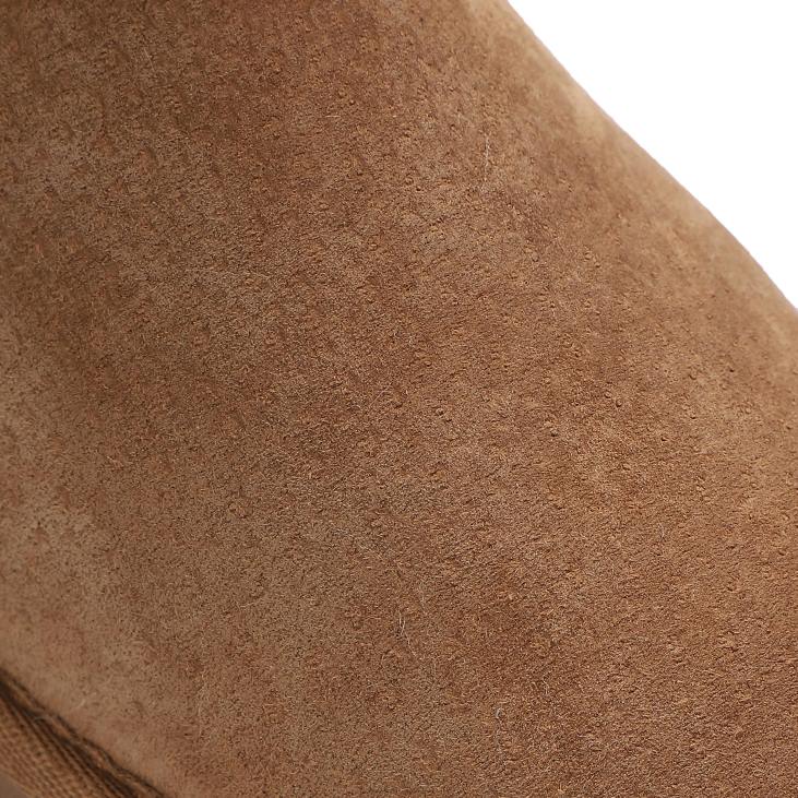 Seasonal & Gifts Plow & Hearth LaMO Kid's Suede Wrangler Boots - Chestnut - Size 1Y NFLB3062
