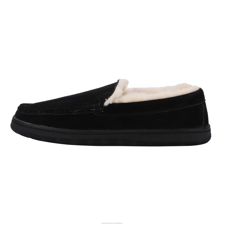 Seasonal & Gifts Plow & Hearth LaMO Men's Suede Harrison Moccasins - Black - Size 7 NFLB3018