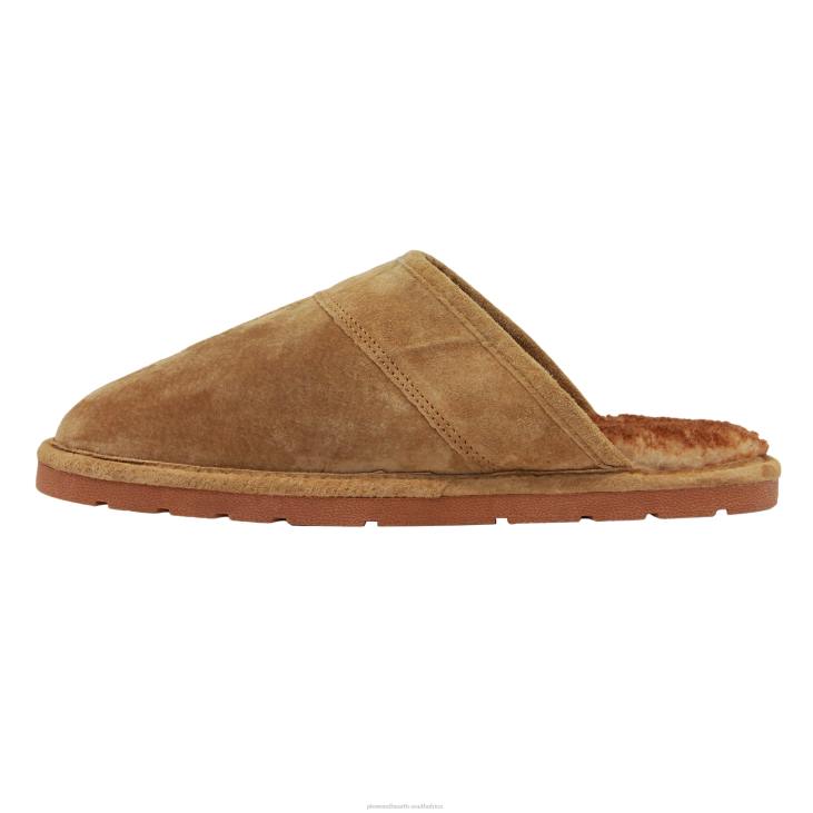 Seasonal & Gifts Plow & Hearth LaMO Men's Suede Scuff Slipper - Chestnut - L NFLB3019