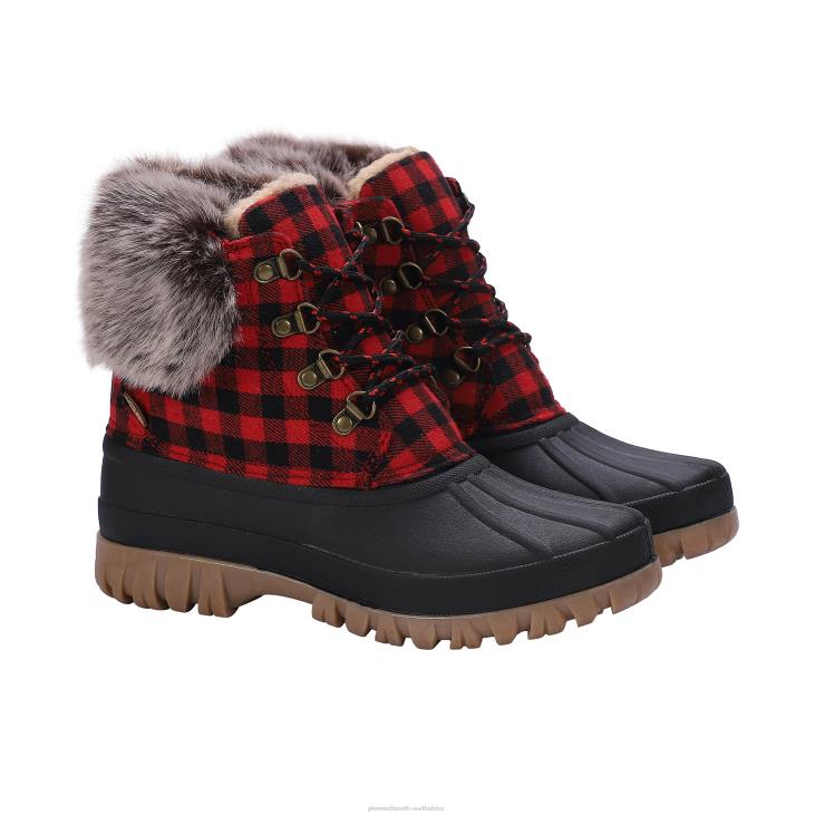 Seasonal & Gifts Plow & Hearth LaMO Women's Brielle Boots - Waxed Chestnut - Size 5 NFLB3040