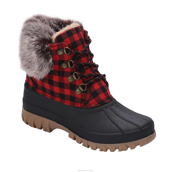 Seasonal & Gifts Plow & Hearth LaMO Women's Brielle Boots - Waxed Chestnut - Size 5 NFLB3040