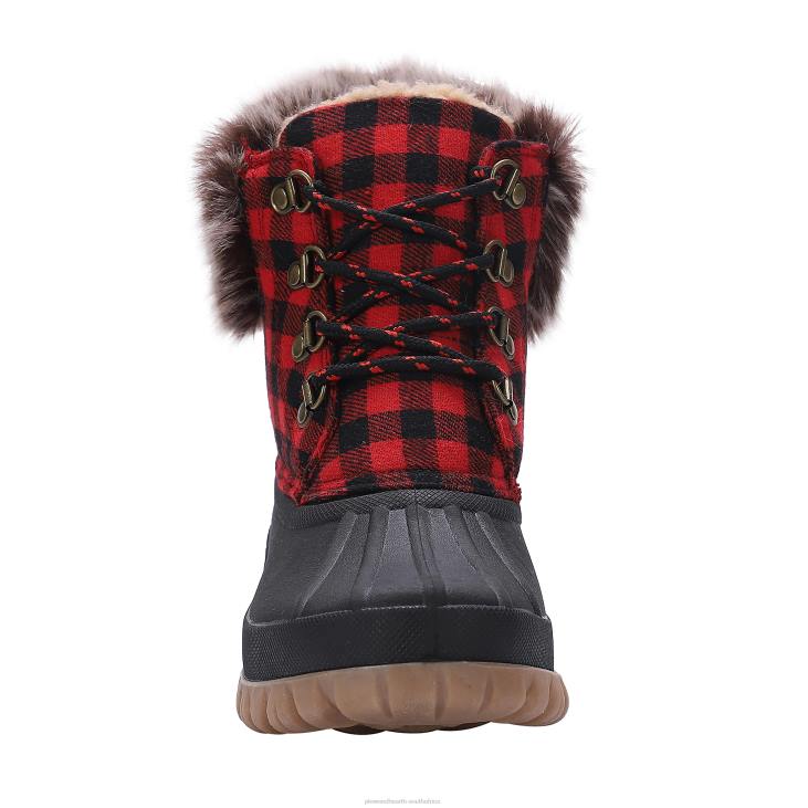 Seasonal & Gifts Plow & Hearth LaMO Women's Brielle Boots - Waxed Chestnut - Size 5 NFLB3040