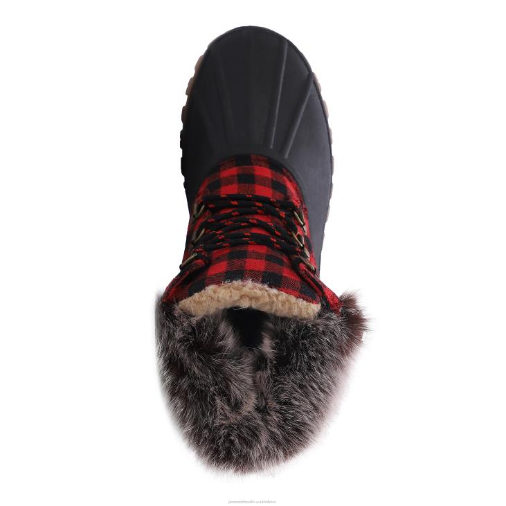 Seasonal & Gifts Plow & Hearth LaMO Women's Brielle Boots - Waxed Chestnut - Size 5 NFLB3040