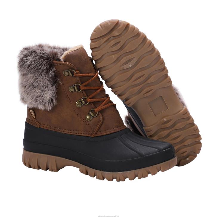 Seasonal & Gifts Plow & Hearth LaMO Women's Brielle Boots - Waxed Chestnut - Size 5 NFLB3040