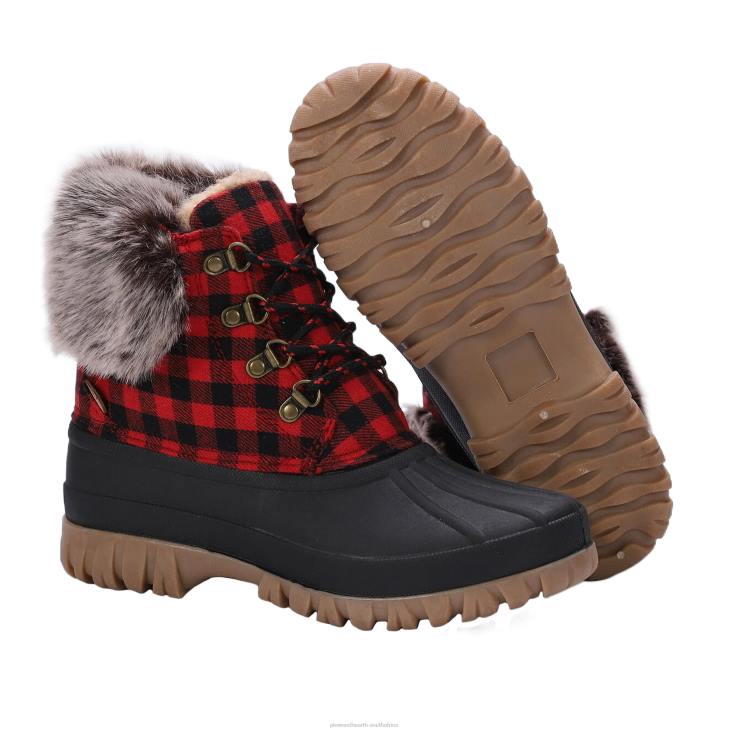 Seasonal & Gifts Plow & Hearth LaMO Women's Brielle Boots - Waxed Chestnut - Size 5 NFLB3040