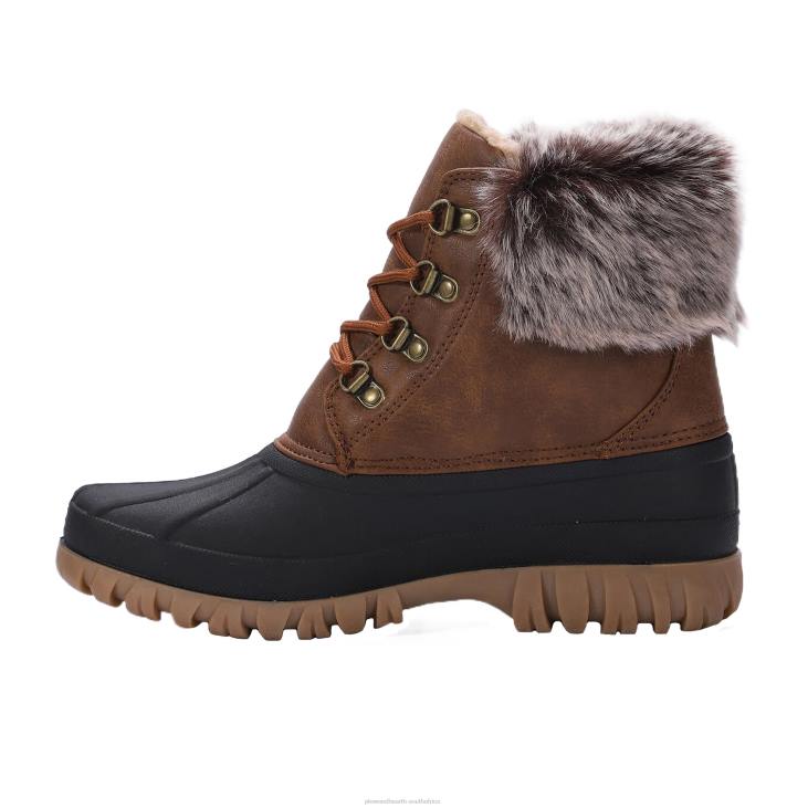 Seasonal & Gifts Plow & Hearth LaMO Women's Brielle Boots - Waxed Chestnut - Size 5 NFLB3040