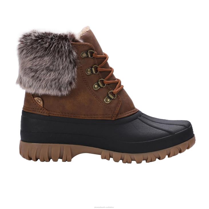 Seasonal & Gifts Plow & Hearth LaMO Women's Brielle Boots - Waxed Chestnut - Size 5 NFLB3040