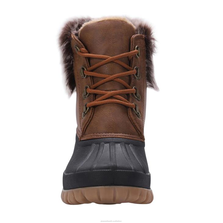 Seasonal & Gifts Plow & Hearth LaMO Women's Brielle Boots - Waxed Chestnut - Size 5 NFLB3040