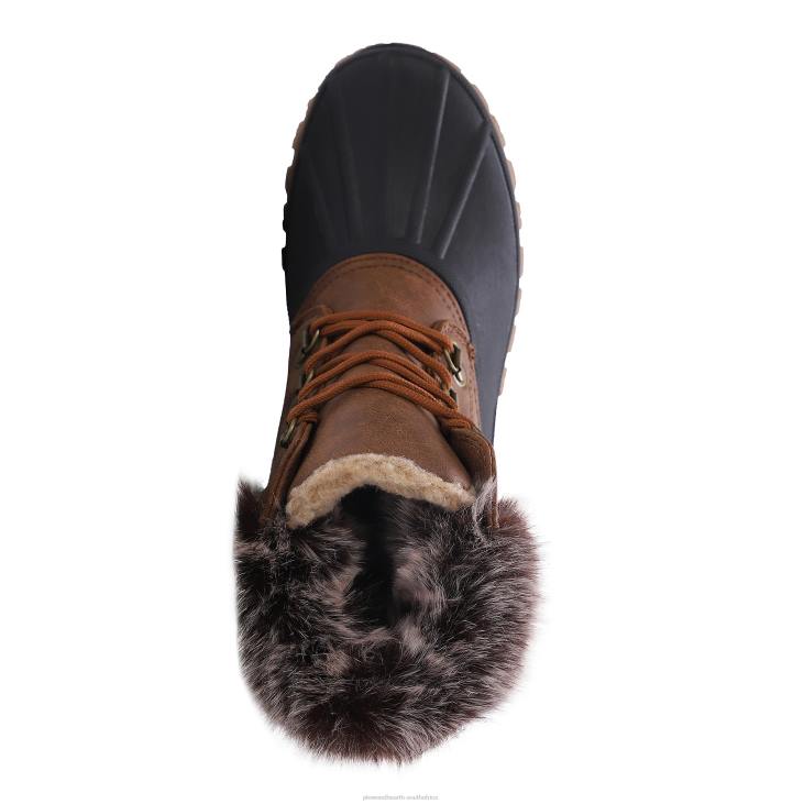 Seasonal & Gifts Plow & Hearth LaMO Women's Brielle Boots - Waxed Chestnut - Size 5 NFLB3040