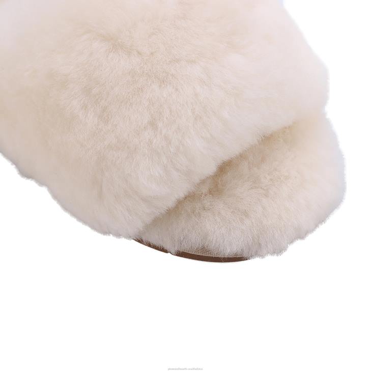 Seasonal & Gifts Plow & Hearth LaMO Women's Naomi Sheepskin Slipper - Cream - M NFLB3057