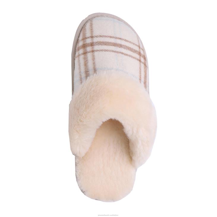 Seasonal & Gifts Plow & Hearth LaMO Women's Suede Scuff Slippers - Waxed Charcoal - L NFLB3023