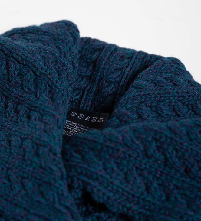 Seasonal & Gifts Plow & Hearth Merino Wool Corina Cardigan Sweater with Single-Button Front - Mustard - L (12-14) NFLB2981