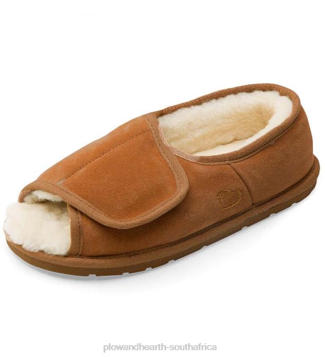 Seasonal & Gifts Plow & Hearth Sheepskin Wrap Slippers With Closed Back NFLB3069
