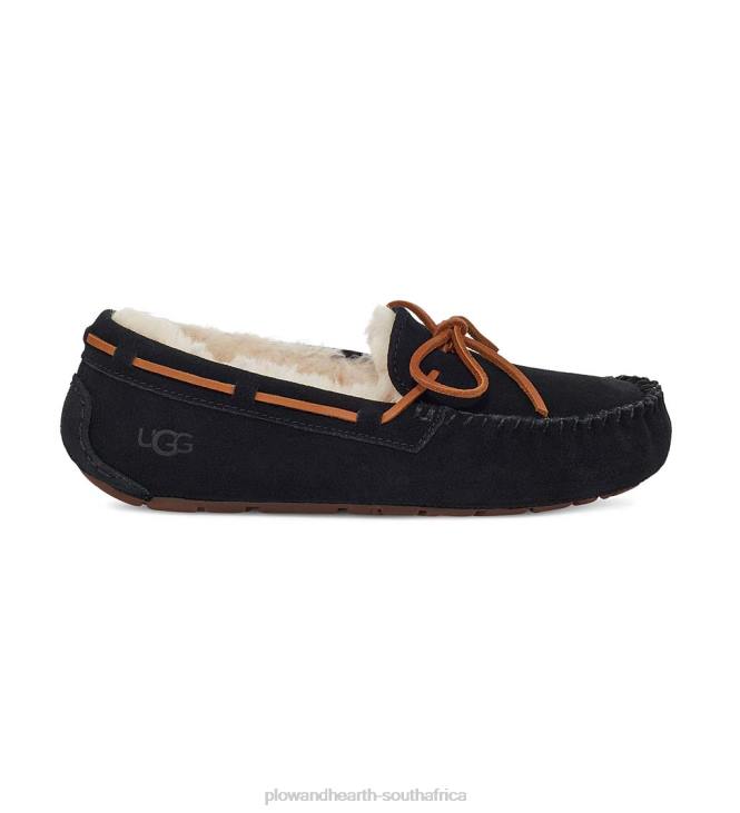 Seasonal & Gifts Plow & Hearth UGG Dakota Women's Suede Moccasin Slippers - Black - Size 6 NFLB3058