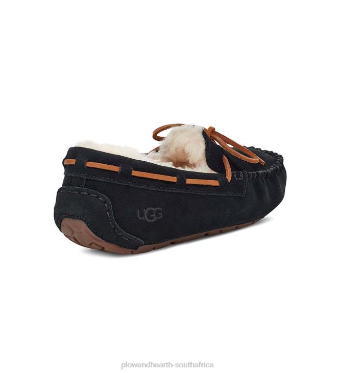Seasonal & Gifts Plow & Hearth UGG Dakota Women's Suede Moccasin Slippers - Black - Size 6 NFLB3058