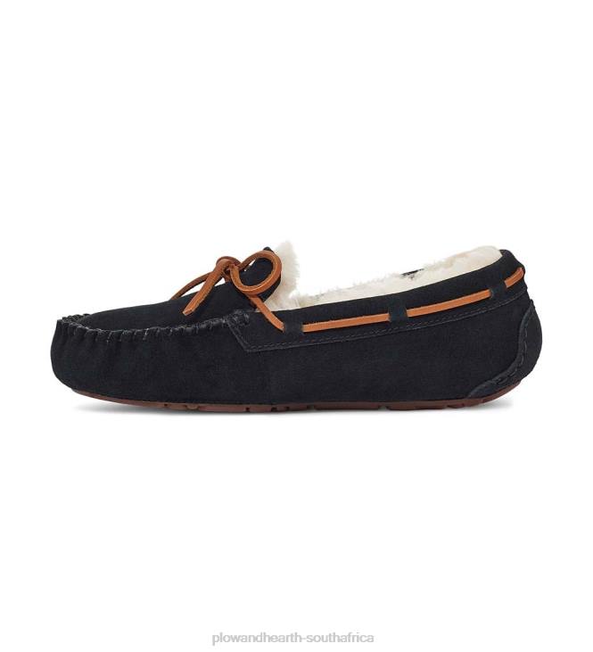 Seasonal & Gifts Plow & Hearth UGG Dakota Women's Suede Moccasin Slippers - Black - Size 6 NFLB3058
