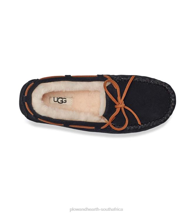 Seasonal & Gifts Plow & Hearth UGG Dakota Women's Suede Moccasin Slippers - Black - Size 6 NFLB3058