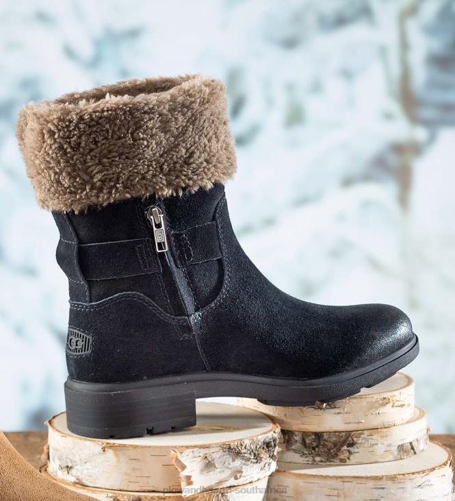 Seasonal & Gifts Plow & Hearth UGG Women's Harrison Cuff Waterproof Suede Boots - Chestnut - 10 NFLB3051