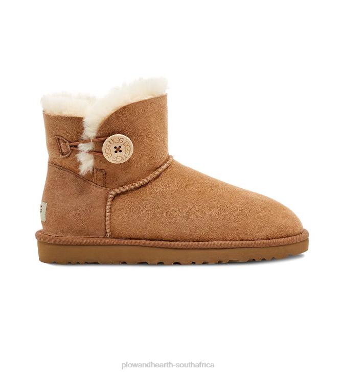 Seasonal & Gifts Plow & Hearth UGG Women's Mini Bailey Button II Boots - Black - Size 10 NFLB3064