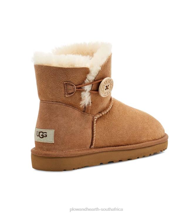 Seasonal & Gifts Plow & Hearth UGG Women's Mini Bailey Button II Boots - Black - Size 10 NFLB3064