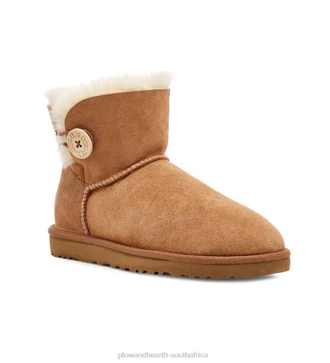 Seasonal & Gifts Plow & Hearth UGG Women's Mini Bailey Button II Boots - Black - Size 10 NFLB3064