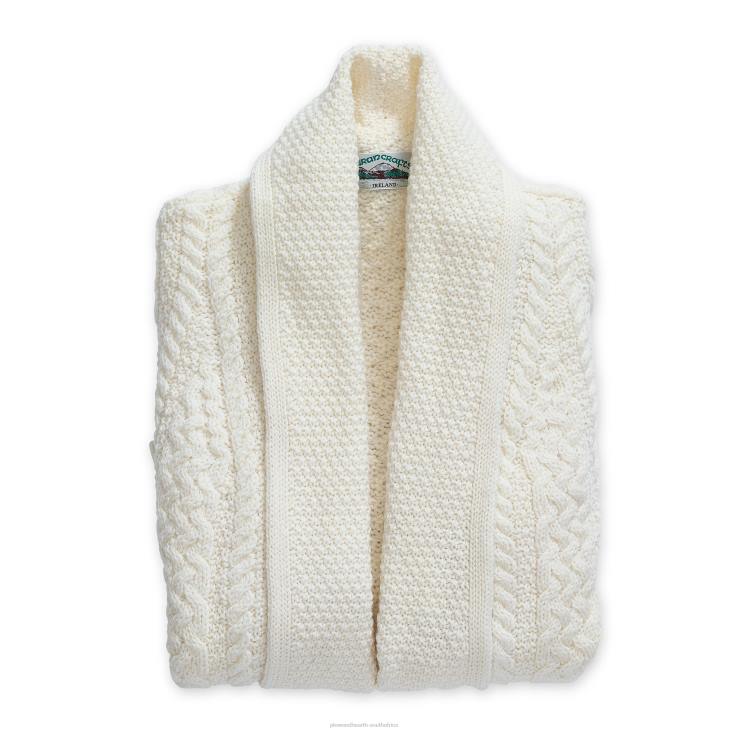 Seasonal & Gifts Plow & Hearth Women's Irish Merino Wool Edge Coat - Natural - L NFLB3044