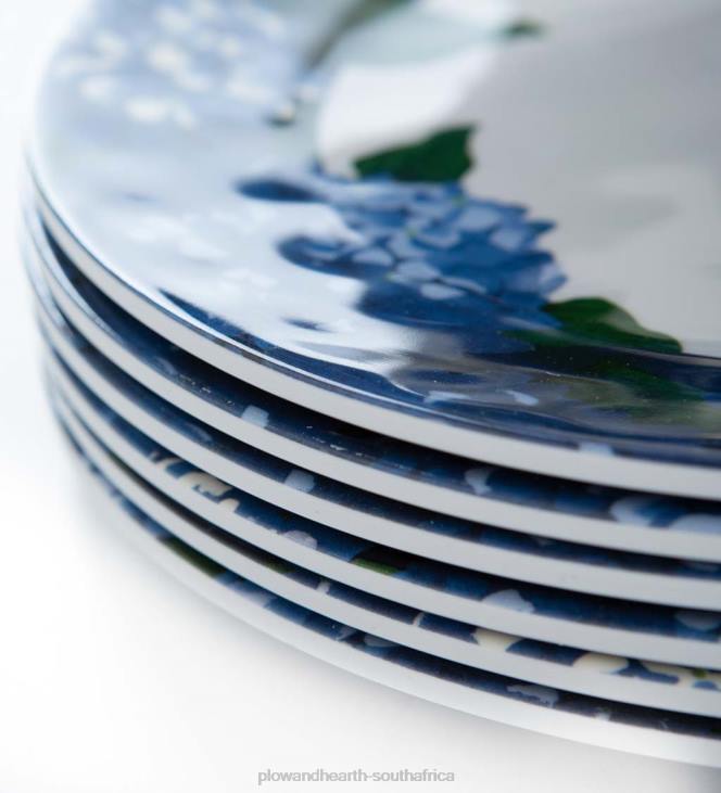 Seasonal & Gifts Plow & Hearth Colorful Melamine Outdoor Safe Plates, Set of 6 NFLB3081