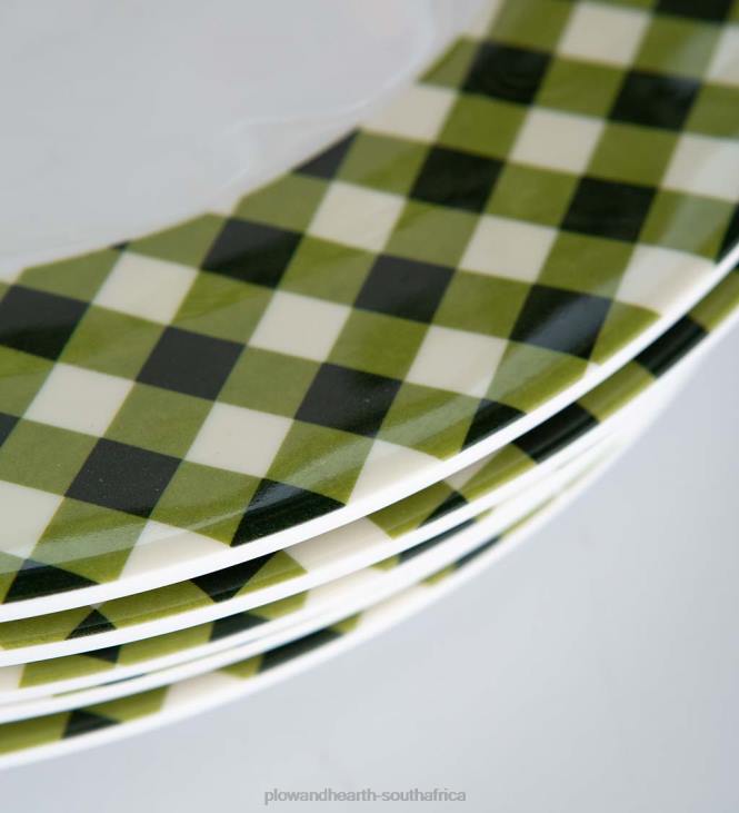 Seasonal & Gifts Plow & Hearth Colorful Melamine Outdoor Safe Plates, Set of 6 NFLB3081