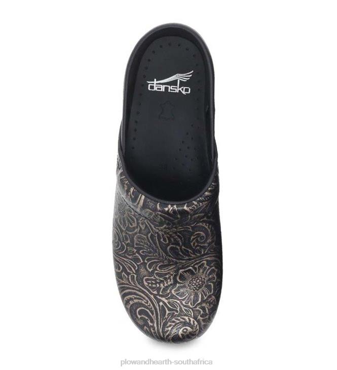 Seasonal & Gifts Plow & Hearth Dansko Professional Black Antique Tooled Clog - 37 (6-7) NFLB3078