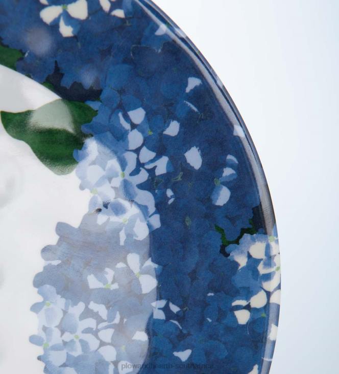 Seasonal & Gifts Plow & Hearth Hydrangea Melamine Salad Plates, Set of 6 - Hydrangea NFLB3123
